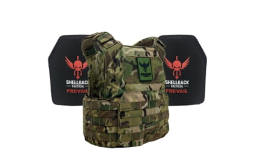 Image of Shellback Tactical Shield Active Shooter Kit with Two Level IV 1155 Plates, Multicam, One Size, SBT-9010-1155-MC