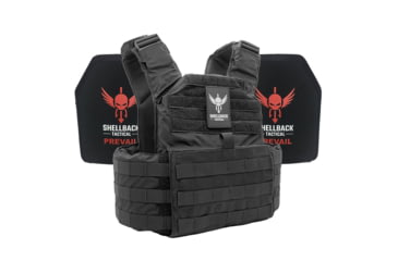 Image of Shellback Tactical Skirmish Active Shooter Kit with Two Level IV 1155 Plates, Black, One Size, SBT-9020-1155-BK