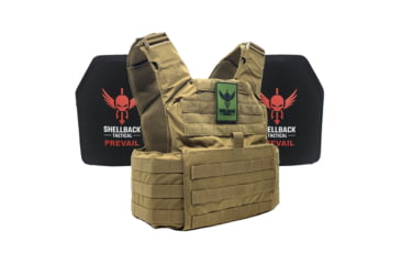 Image of Shellback Tactical Skirmish Active Shooter Kit with Two Level IV 1155 Plates, Coyote, One Size, SBT-9020-1155-CT
