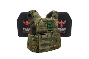 Image of Shellback Tactical Skirmish Active Shooter Kit with Two Level IV 1155 Plates, Multicam, One Size, SBT-9020-1155-MC