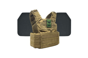 Image of Shellback Tactical Skirmish Body Armor Kit with Level III+ Model P5mmSAO Plates, Coyote, One Size, SBT-9020-P5MM-CT