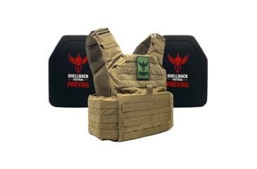 Image of Shellback Tactical Skirmish Lightweight Level IV Ceramic Plates Armor Kit, Coyote, One Size, SBT-9020-4SICMH-CT