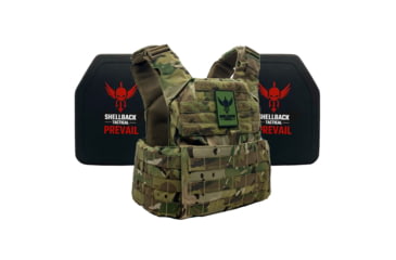 Image of Shellback Tactical Skirmish Lightweight Level IV Ceramic Plates Armor Kit, Multicam, One Size, SBT-9020-4SICMH-MC