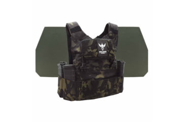 Image of Shellback Tactical Stealth 2.0 Level IV Body Armor Kit with Model L410 Plates, Multicam Black, One Size, SBT-STLTHPC2-L410-MB