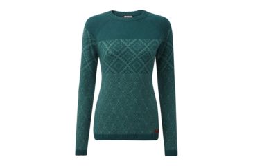 Image of Sherpa Amdo Crew Sweater - Womens, Rathna Green, Extra Small, SW6114-RATHNA GREEN-XS