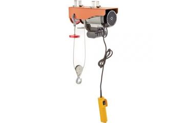 Image of Shop Fox Electric Hoist w/ 5.5in. Long Cord, 440 lb. One-Line Capacity/880 lb. Two-Line Capacit D4077