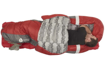 Image of Sierra Designs Backcountry Bed 650F 20 Deg Sleeping Bag, Red, Regular, 70603820R