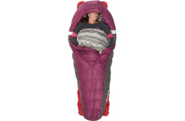 Image of Sierra Designs Backcountry Bed 650F 20 Deg Sleeping Bag - Womens, Purple/White/Grey, Regular, 70603924R