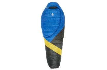 Image of Sierra Designs Cloud 800 Dridown 35 Deg Reg, Blue, Yellow, Peat 70607218R