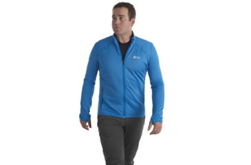 Image of Sierra Designs Cold Canyon Full-Zip Fleece Jacket - Mens, Majorca Blue/Grey, Small, 25595019MAJ-SM