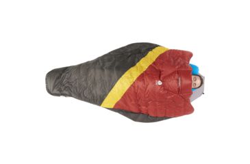 Image of Sierra Designs Nitro Quilt 800F 20 Deg, Red, Yellow, Peat, REG, 80710519R