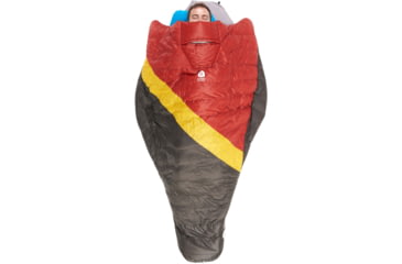 Image of Sierra Designs Nitro Quilt 800F 20 Degrees Sleeping Bags, Red/Yellow/Black, Regular, 80710524R