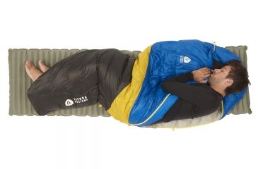 Image of Sierra Designs Nitro UL 35 Sleeping Bag 800 Dridown-Blue/Yellow/Peat-Regular