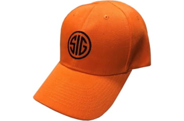 Image of SIG SAUER Logo Snapback Promo Hat, Orange, One Size, H999-ORANGEHATPROMO