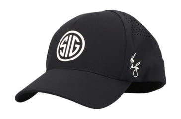Image of SIG SAUER Hat, Max Michel Signature, Sig Mark, Flex Fit Delta, Black