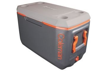 Image of Coleman Signature 70 Quart Extreme Cooler, OVMLD, Dark Gray / Orange / Gray 3000002011