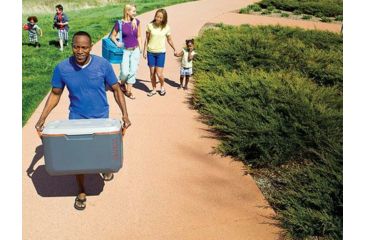 Image of Coleman Signature 70 Quart Extreme Cooler, OVMLD, Dark Gray / Orange / Gray 3000002011