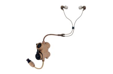 Image of Silynx Clarus XPR Fixed Headset, w/ CA0004-04 adaptor cable, Tan CXPRFH-D-003