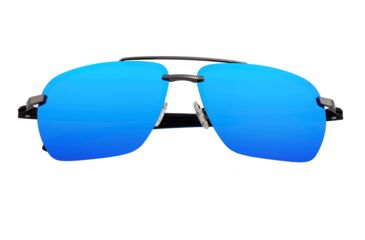 Image of Simplify Lennox Polarized Sunglasses - Unisex, Gunmetal/Blue, One Size, SSU119-BL