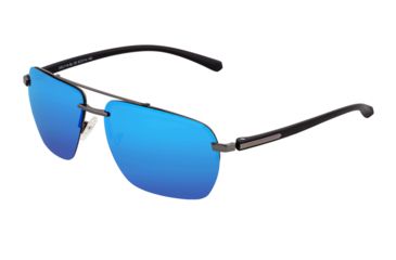 Image of Simplify Lennox Polarized Sunglasses - Unisex, Gunmetal/Blue, One Size, SSU119-BL