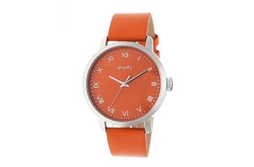 Image of Simplify The 4200 Leather Strap Watch, Orange, Standard SIM4203