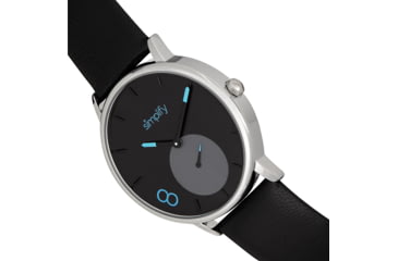 Image of Simplify The 7200 Leather-Band Watch, Black/Black, One Size, SIM7202