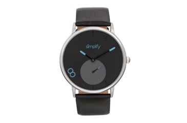 Image of Simplify The 7200 Leather-Band Watch, Black/Black, One Size, SIM7202
