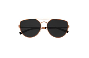 Image of Sixty One Sunglasses Boar Polarized Sunglasses, Rose Gold Frame, Black Lens - Womens, SIXS144RG