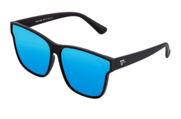 Image of Sixty One Sunglasses Delos Polarized Sunglasses - Unisex, Black/Blue, One Size, SIXS112BL