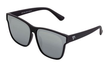 Image of Sixty One Sunglasses Delos Polarized Sunglasses - Unisex, Black/Silver, One Size, SIXS112SL