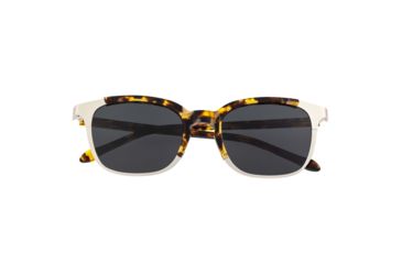 Image of Sixty One Sunglasses Kewarra Polarized Sunglasses - Unisex, Silver/Black, One Size, SIXS104SL