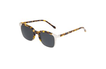 Image of Sixty One Sunglasses Kewarra Polarized Sunglasses - Unisex, Silver/Black, One Size, SIXS104SL