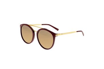 Image of Sixty One Sunglasses Moreno Polarized Sunglasses, Burgandy/Gold, One Size, SIXS145GD