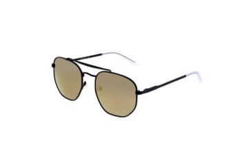 Image of Sixty One Sunglasses Stockton Polarized Sunglasses - Unisex, Black/Gold, One Size, SIXS103BK