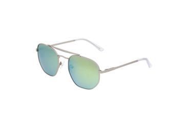 Image of USED Sixty One Sunglasses Stockton Polarized Sunglasses - Unisex, Silver/Yellow-Green, One Size, SIXS103SL, EDEMO1