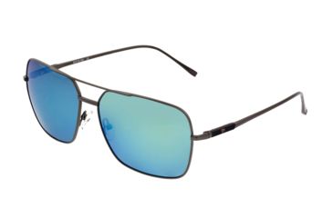 Image of Sixty One Sunglasses Teewah Polarized Sunglasses - Unisex, Gunmetal/Blue-Green, One Size, SIXS105GM