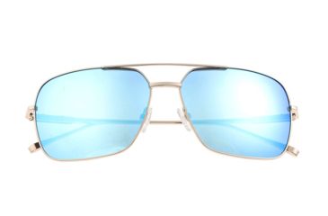Image of Sixty One Sunglasses Teewah Polarized Sunglasses - Unisex, Silver/Celeste, One Size, SIXS105SL