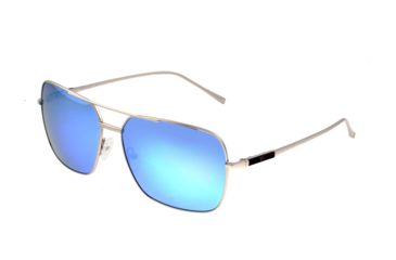 Image of Sixty One Sunglasses Teewah Polarized Sunglasses - Unisex, Silver/Celeste, One Size, SIXS105SL
