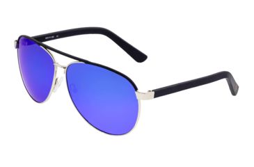Image of Sixty One Sunglasses Wreck Polarized Sunglasses - Unisex, Silver/Blue, One Size, SIXS107SL