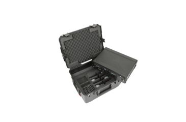 Image of SKB Cases 2U iSeries Wireless Mic Fly Rack with Wheels, Black, 25.25in x 19.75in x 12.75in 3i-221710WMC