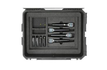 Image of SKB Cases 2U iSeries Wireless Mic Fly Rack with Wheels, Black, 25.25in x 19.75in x 12.75in 3i-221710WMC