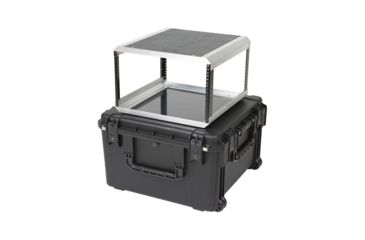 Image of SKB Cases 6U iSeries Fly Rack, Rackable Depth 19in, Black, 26.75in x 27.25in x 16.25in 3I-2424-146U