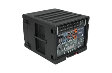 Image of SKB Cases 8U Space Rack Stacks W/Roto Racks, Wheels, And Handle, 1SKB-R8UW