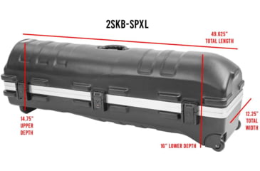 Image of SKB Cases ATA Staff Pro Travel Case, XL, Black, 2SKB-SPXL