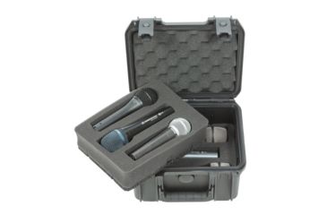 Image of SKB Cases Injection Molded Microphone Case, 6 Mics, Black 3I-0907-MC6
