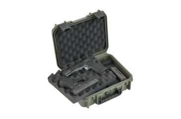 Image of SKB Cases iSeries 1209 Mil-Spec Pistol Case Military Green, 14 x 12 x 6 1/4 3i-1209-4M-L