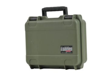 Image of SKB Cases iSeries 1209 Mil-Spec Pistol Case Military Green, 14 x 12 x 6 1/4 3i-1209-4M-L