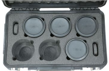 Image of SKB Cases iSeries 2011 Waterproof Lens Case, Black, 22 1/4 in. x 14 1/2 in. x 9 1/2 in. 3I-20118LENS
