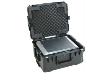Image of SKB Cases iSeries Case with Removeable 3U Rack Cage, TSA Locking Latches, Wheels, Black 3I-2217M103U