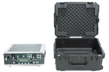 Image of SKB Cases iSeries Case with Removeable 3U Rack Cage, TSA Locking Latches, Wheels, Black 3I-2217M103U